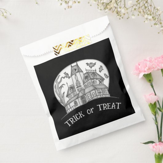 Haunted House and Bats Halloween  Geschenktütchen (Versiegelt)