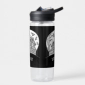 Haunted House and Bats Halloween  Trinkflasche (Links)