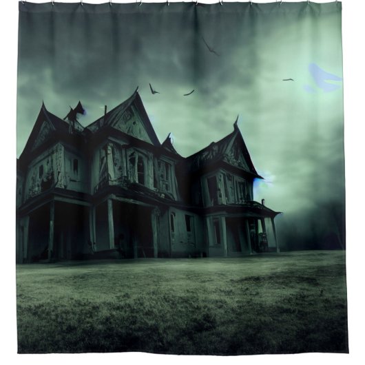 Haunted House Duschvorhang (Vorderseite)