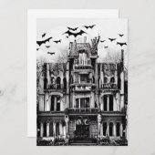 Haunted House Feiertagskarte (Vorne/Hinten)