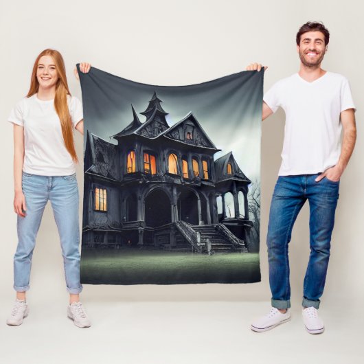Haunted House Fleecedecke (Beispiel)