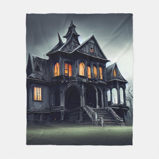 Haunted House Fleecedecke (Vorderseite)