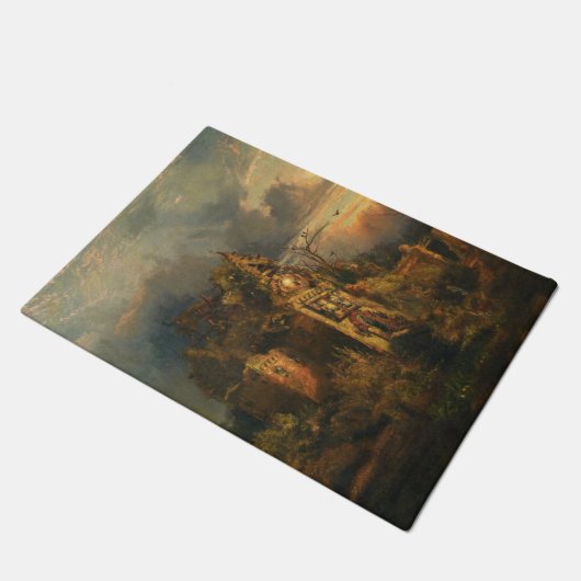 Haunted House Fußmatte (Schrägansicht)