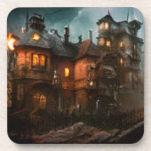 Haunted House Getränkeuntersetzer (Vorderseite)