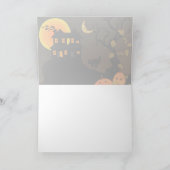 Haunted House Halloween Custom Greeting Card Karte (Innenseite)