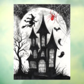 Haunted House Halloween Fensteraufkleber (Blatt 3)