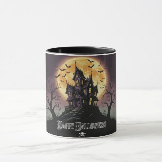 Haunted House Halloween Mug Tasse (Zentrum)