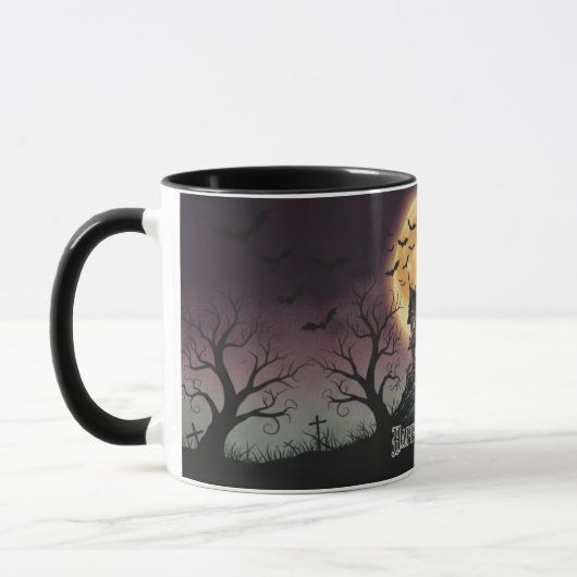 Haunted House Halloween Mug Tasse (Links)