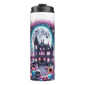Haunted House Halloween Thermal Tumbler Thermosbecher (Vorderseite)