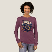 Haunted House “Happy Halloween” T-Shirt Tri-Blend Shirt (Volle Vorderseite)