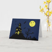 Haunted House Karte (Gelbe Blume)