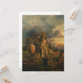 Haunted House Karte (Vorderseite/Rückseite Beispiel)