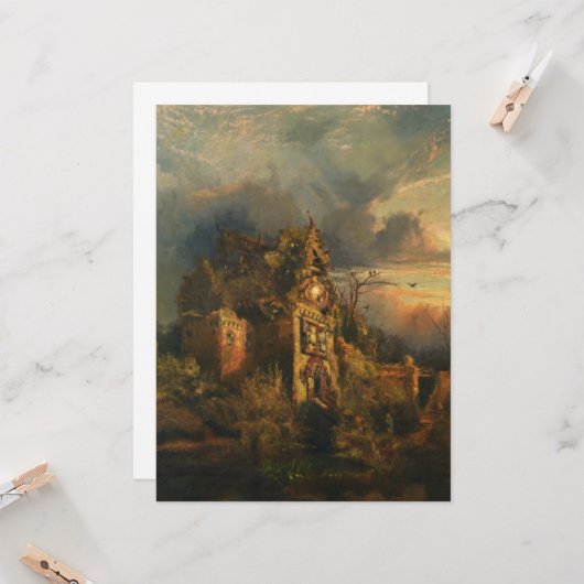 Haunted House Karte (Vorderseite/Rückseite Beispiel)