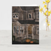 Haunted House Karte (Gelbe Blume)