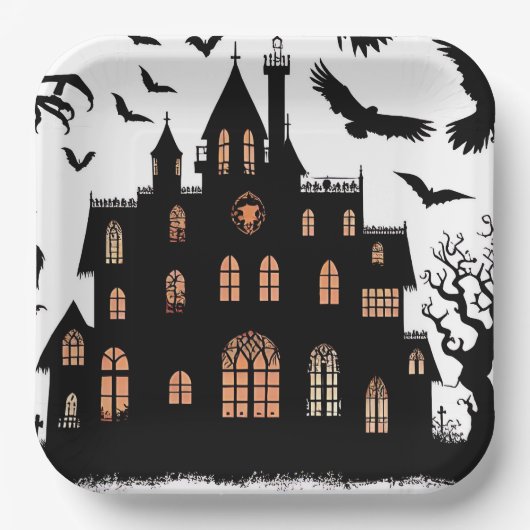 Haunted House Pappteller (Vorderseite)