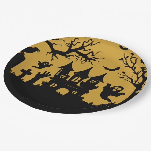 Haunted House Pappteller (Schrägansicht)