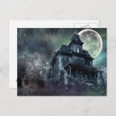 Haunted House Postkarte (Vorne/Hinten)