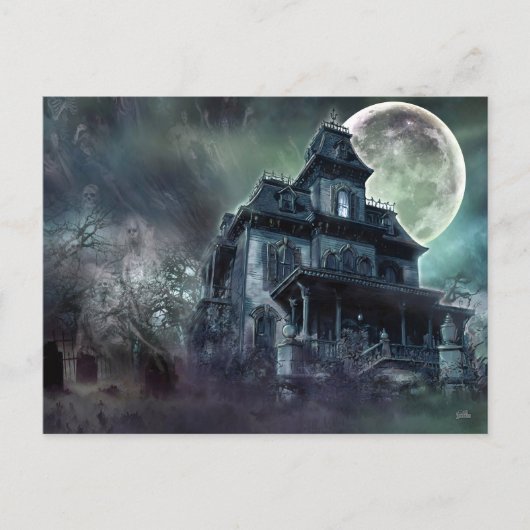 Haunted House Postkarte (Vorderseite)