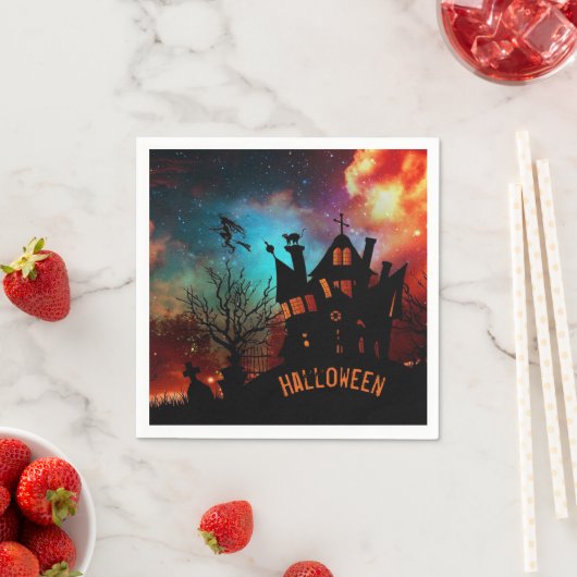 Haunted House Serviette (Beispiel)