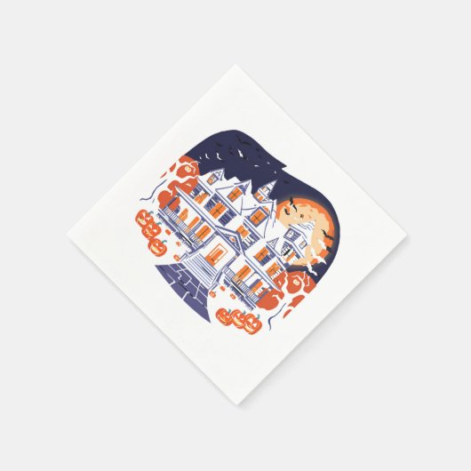 Haunted House Serviette (Ecke)