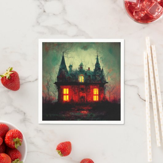 Haunted House Serviette (Beispiel)