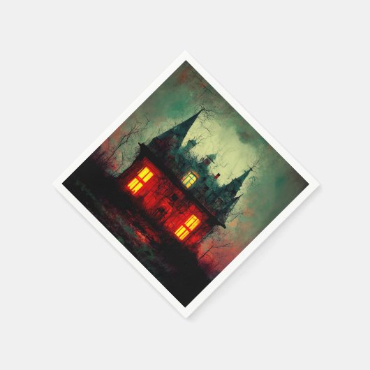 Haunted House Serviette (Ecke)