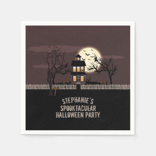 Haunted House Serviette (Vorderseite)