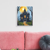 Haunted House | Spooky Halloween  Leinwanddruck (Insitu (Wohnzimmer))