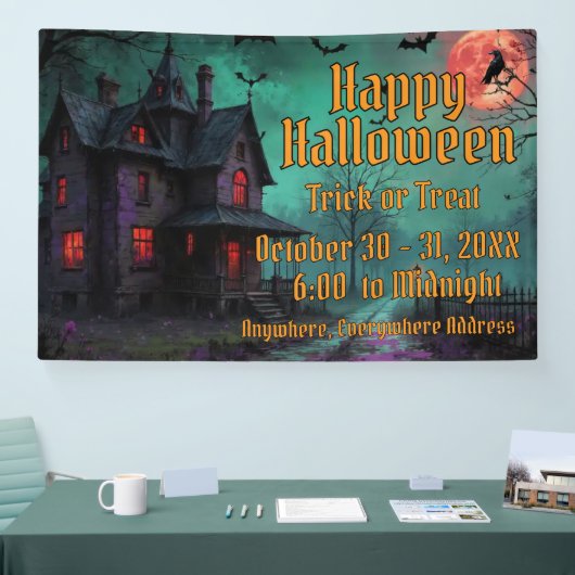Haunted House Themed Banner (Messe)