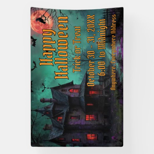 Haunted House Themed Banner (Vertikal)