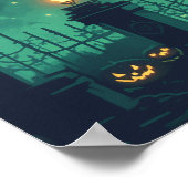 Haunted House under the Moonlight Poster (Ecke)