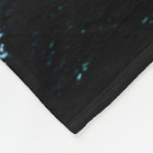 Haunted Mansion Blue Moonlight Night Design Fleecedecke (Ecke)