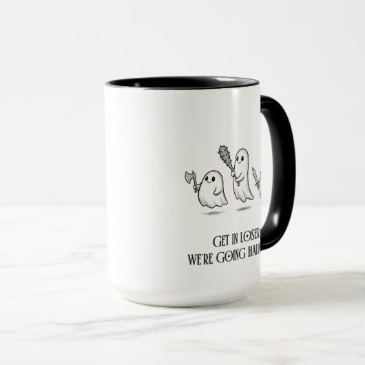 Haunted Mean Girl Ghost Joke Funny Gift Present Tasse (VorderseiteRechts)