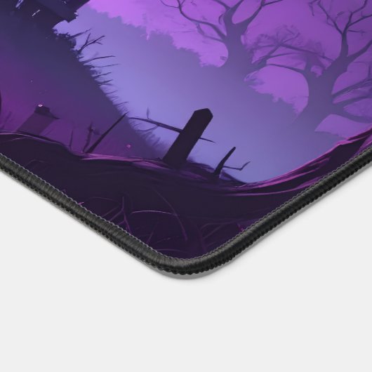 🖤 Haunted Moonlight – Desk Mat Schreibtischunterlage (Ecke)