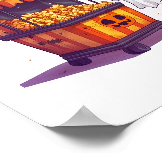 Haunted Popcorn Stand Poster (Ecke)