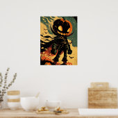 Haunted Pumpkin Knight Poster (Küche)