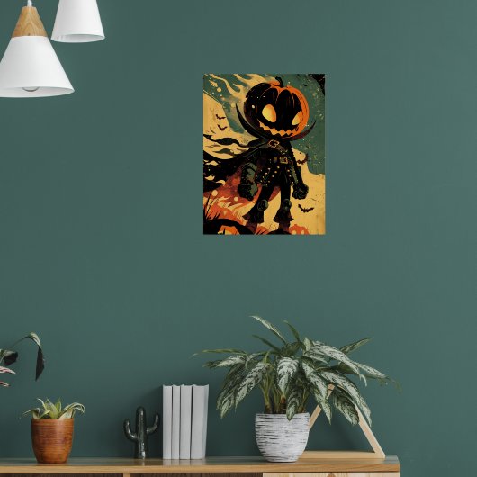 Haunted Pumpkin Knight Poster (Wohnzimmer 1)