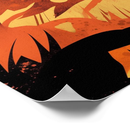 Haunted Pumpkin Knight Poster (Ecke)