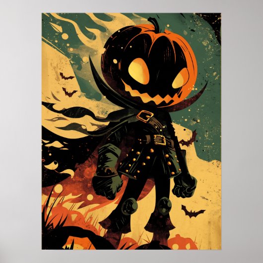 Haunted Pumpkin Knight Poster (Vorne)