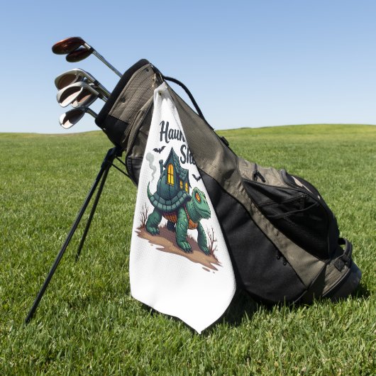 Haunted Shell Turtle Golfhandtuch (Gras)