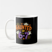 Haunted Six Seven 6 7 Meme 67 Skeleton Hand Hallow Kaffeetasse (Links)