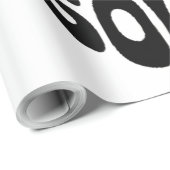 Haunted Soul Skull Typography Geschenkpapier (Rolleneckpunkt)