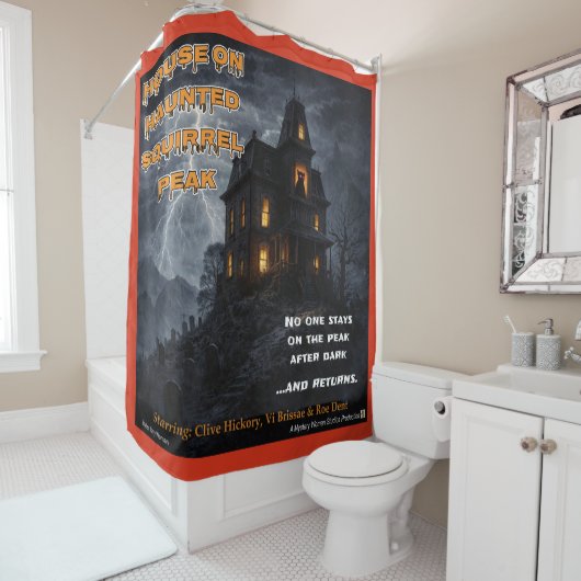 Haunted Squirrel Peak Duschvorhang (Beispiel)