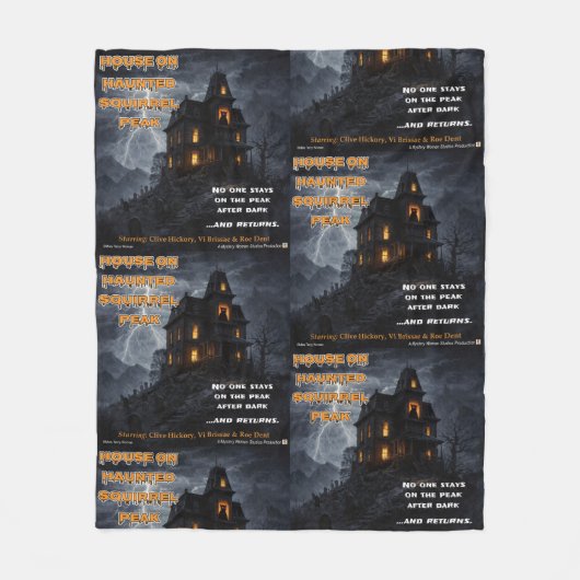 Haunted Squirrel Peak Fleecedecke (Vorderseite)