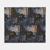 Haunted Squirrel Peak Fleecedecke (Vorderseite (Horizontal))