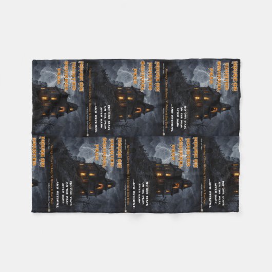 Haunted Squirrel Peak Fleecedecke (Vorderseite (Horizontal))