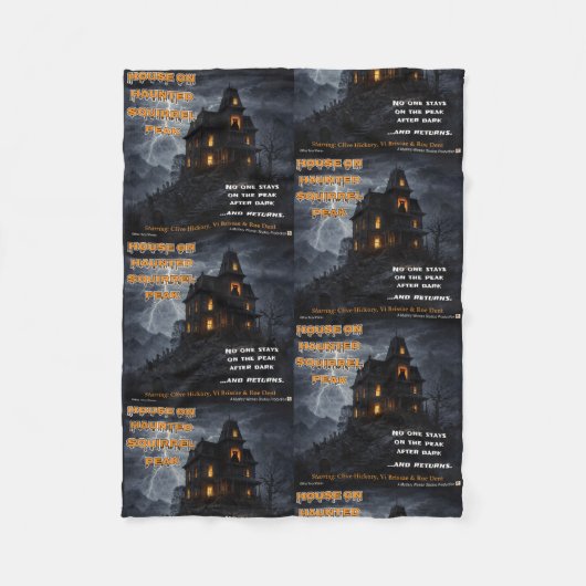 Haunted Squirrel Peak Fleecedecke (Vorderseite)