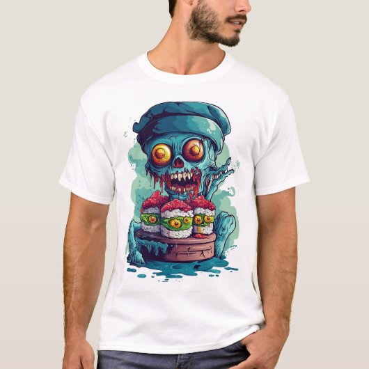 Haunted Sushi Chef T-Shirt (Vorderseite)