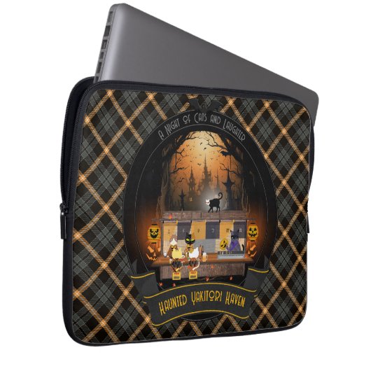 Haunted Yakitori Haven Laptopschutzhülle (Vorne Rechts)