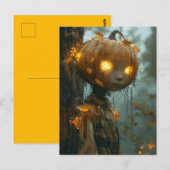 Hauntely Pumpkin Head Postkarte (Vorne/Hinten)